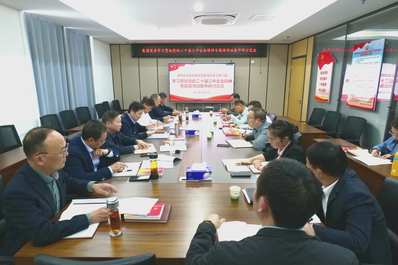 集團(tuán)黨委理論學(xué)習(xí)中心組學(xué)習(xí)貫徹黨的二十屆三中全會精神專題讀書班舉行集中研討交流